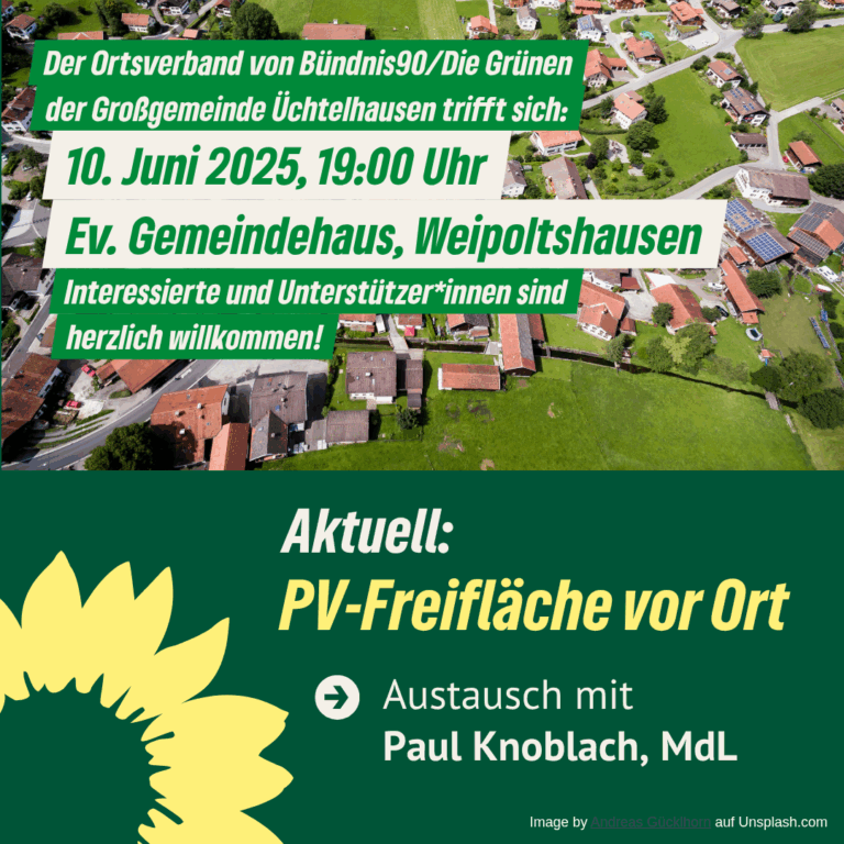 PV-Freifläche vor Ort, mit Paul Knoblach (MdL)