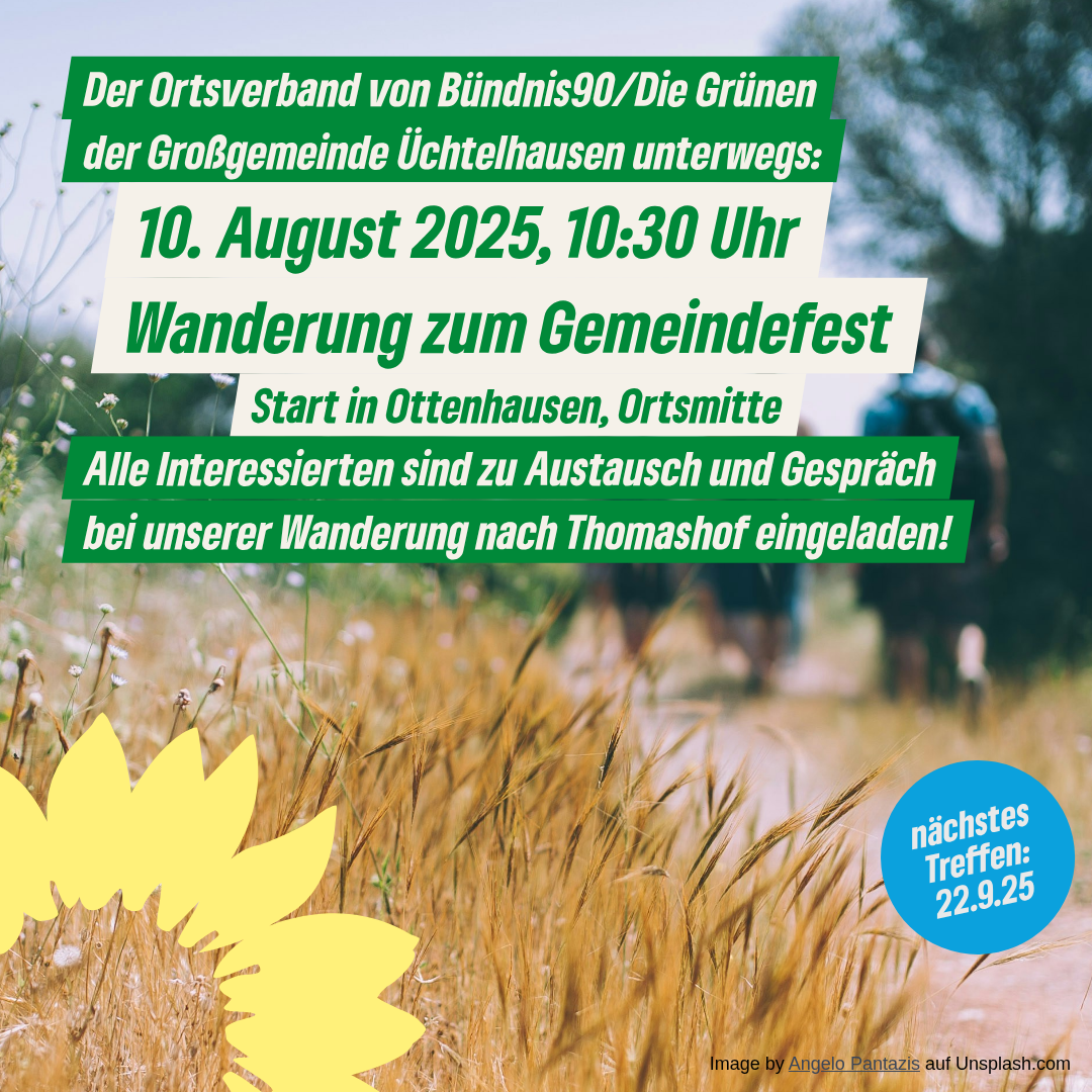 Bild mit Text Andeutung Wanderung