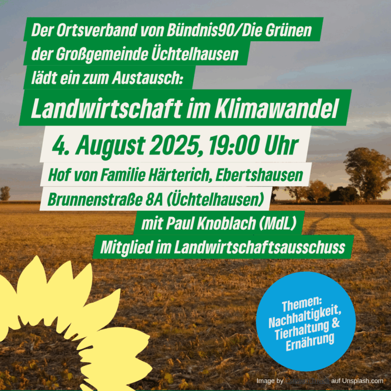 Austausch zu“Landwirtschaft im Klimawandel“ mit Paul Knoblach (MdL) und Michael Härterich in Ebertshausen